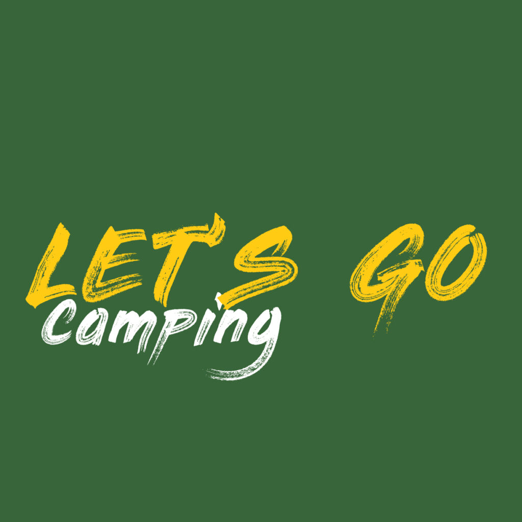 napis jedziemy na camping