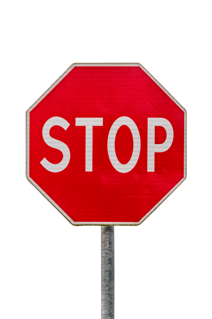 Znak drogowy stop