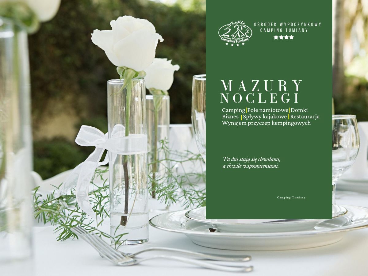 Stół w restauracji w Olsztynie, idealny na komunię.