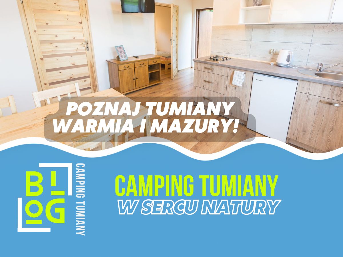 Wnętrze luksusowego domku na Mazurach z drewnianymi meblami.