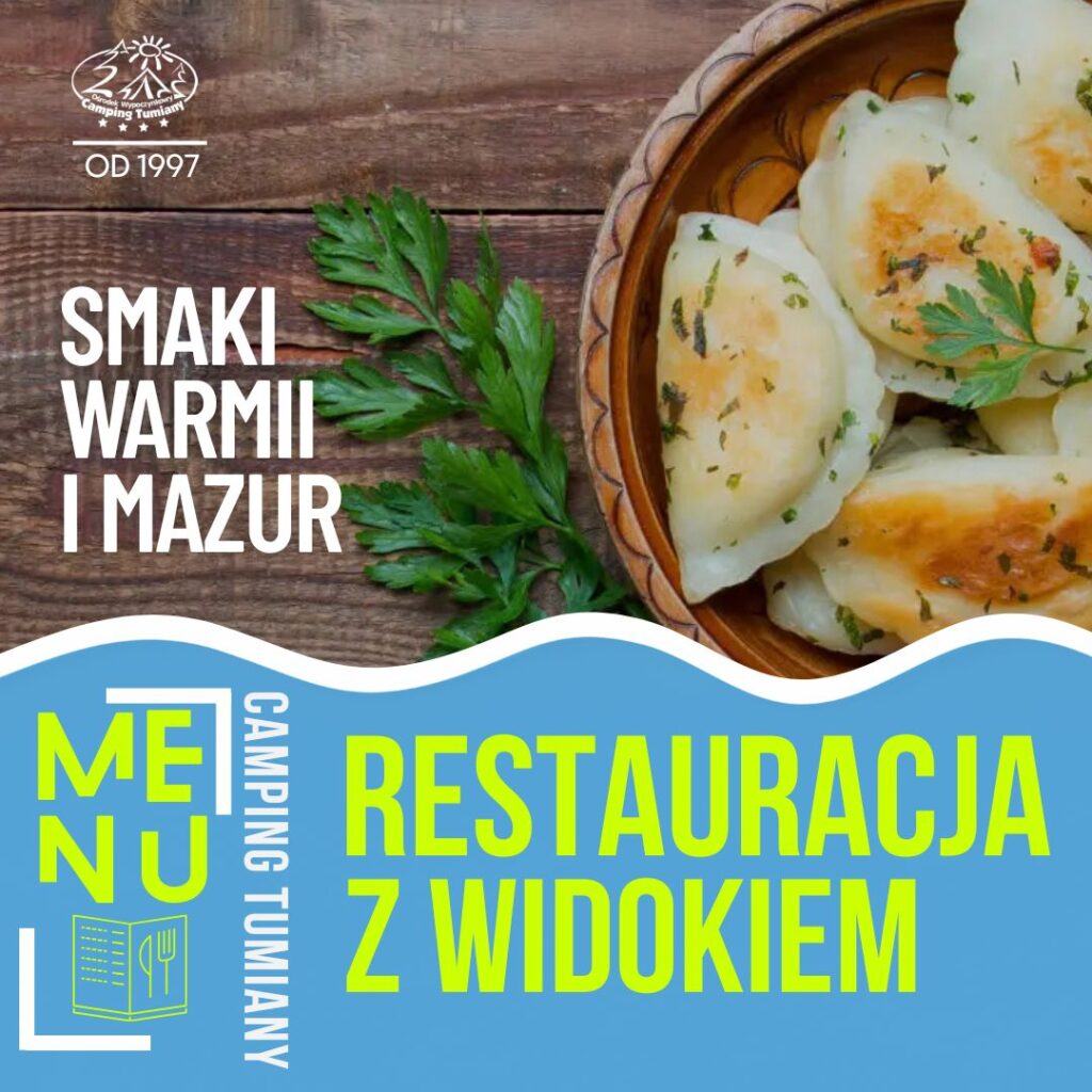 Menu restauracja nad jeziorem Olsztyn