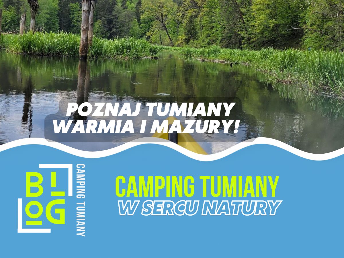 Na zdjęciu przedstawiono malowniczy spływ kajakowy Warmia pośród zieleni.