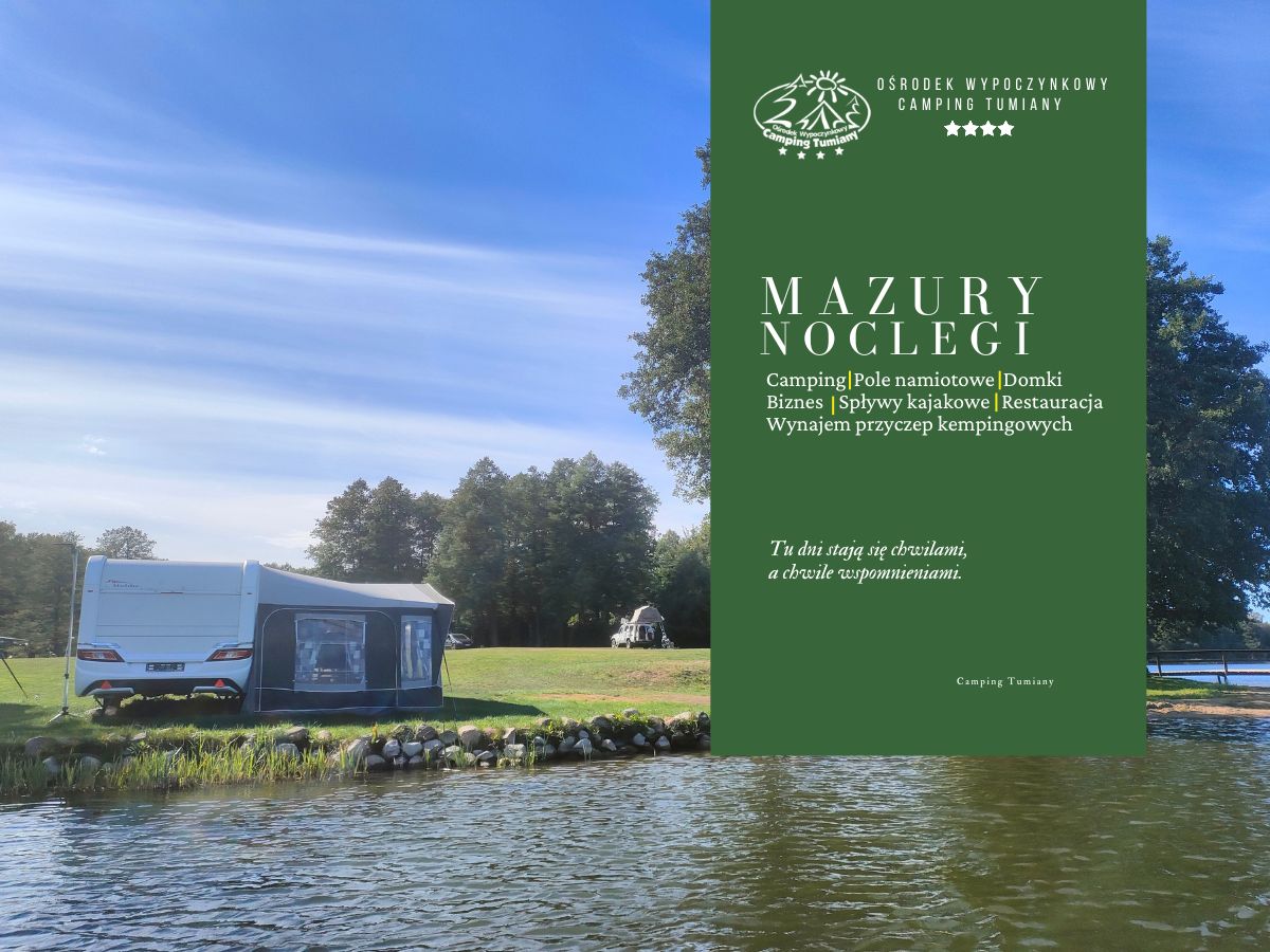 Wypoczynek nad jeziorem z opcją przyczepy kempingowe wynajem.