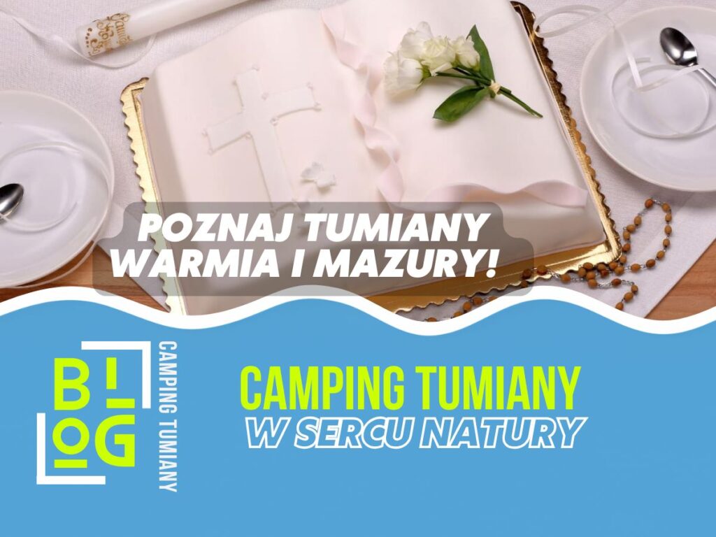 Camping nad jeziorem na Warmii i Mazurach: noclegi, spływy kajakowe i aktywny wypoczynek; sezon V–IX, dojazd z Olsztyna ok. 30–60 min.