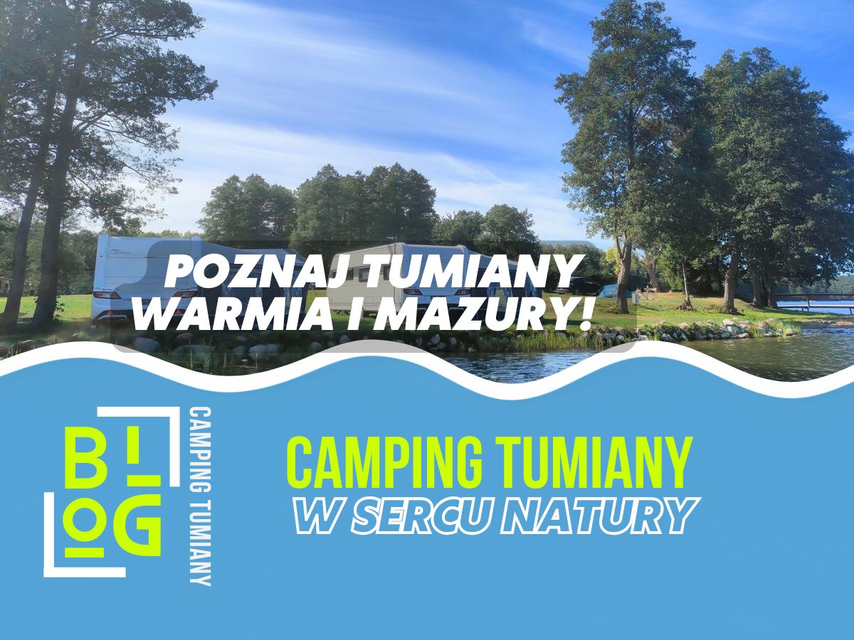 Pole namiotowe w Tumianach nad Jeziorem Pisz na 4-ha półwyspie: sanitariaty, kontrolowane kąpielisko i piaszczysta plaża, place zabaw, boisko.