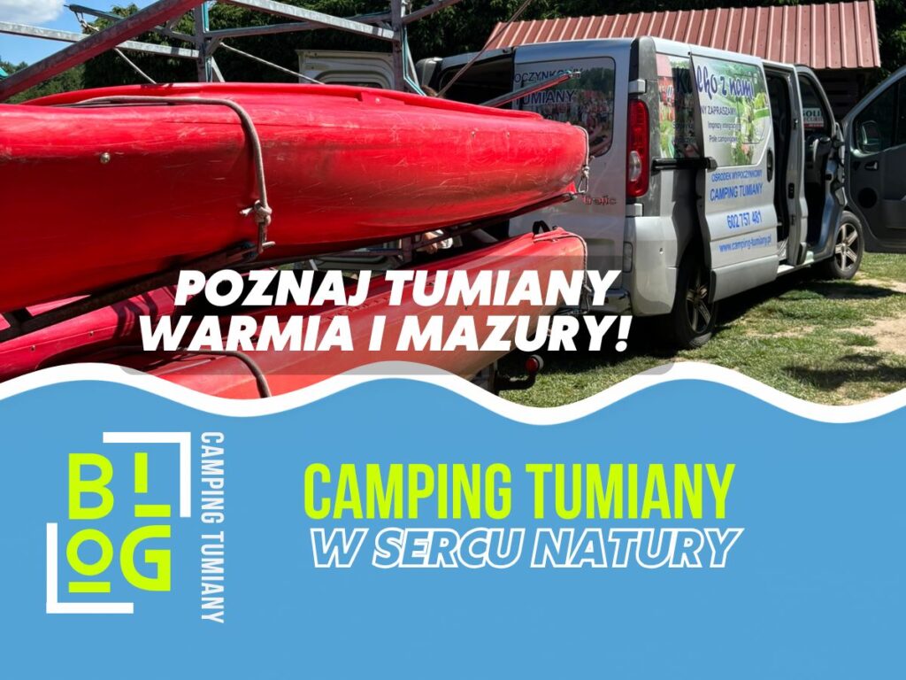 Spływy kajakowe na Warmii i Mazurach: praca tułowia, luźny chwyt i pióro przy burcie; przerwy co 45–60 min, woda 1–1,5 l/3–4 h.